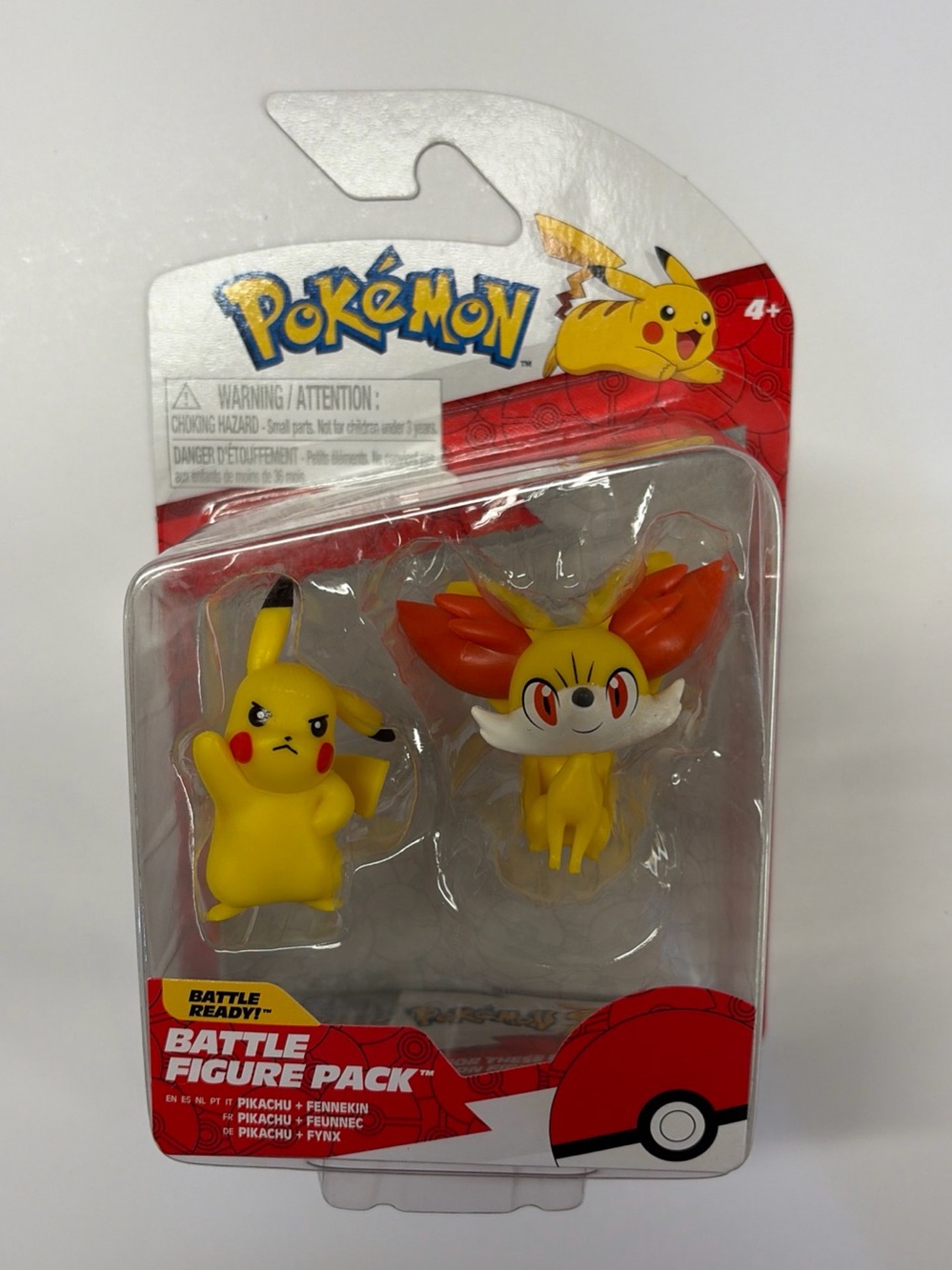 Pokemon Pikachu & Fennekin Figures - Yellow / Orange